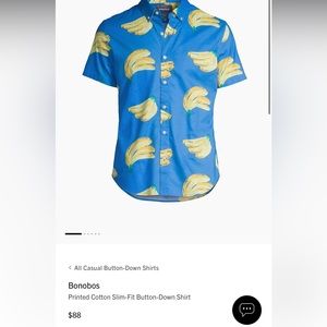 Banana short sleeve button down
